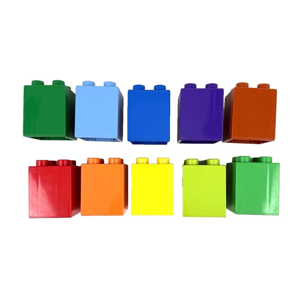 Lego Duplo Numbers 1-10 Pattern Counting 2x2x2 Bricks Blocks Lot of 10
